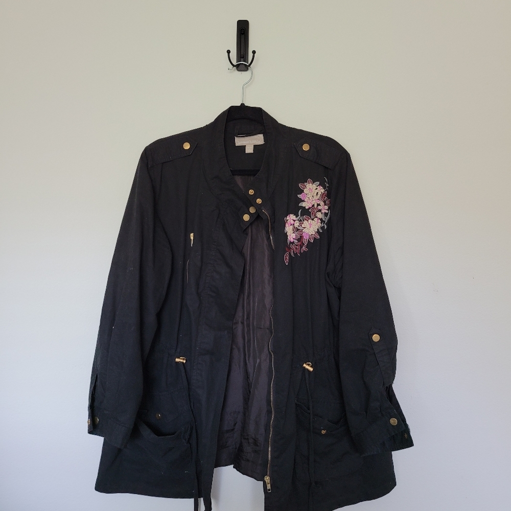 Black Annorack Military Jacket